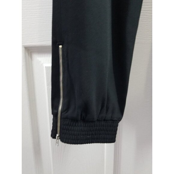 Aritzia Wilfred High Waisted Ankle Zip Jogger Pants Black Size M - Picture 3 of 10